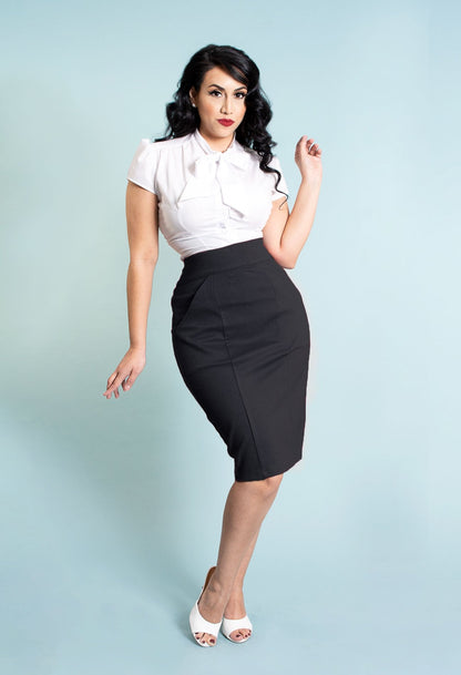 Pocket Pencil Skirt - Black