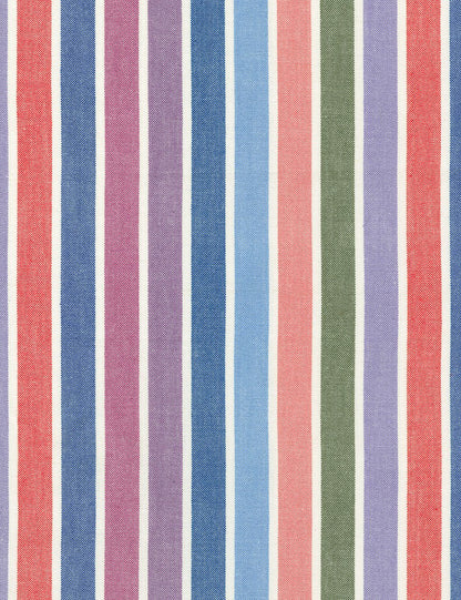 Scout 40s Colorful Cabana Stripe Garden Wrap Dress