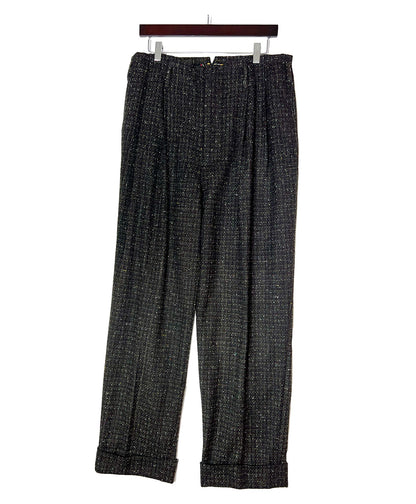 Vic High Waisted Hollywood Pant- Black Tweed