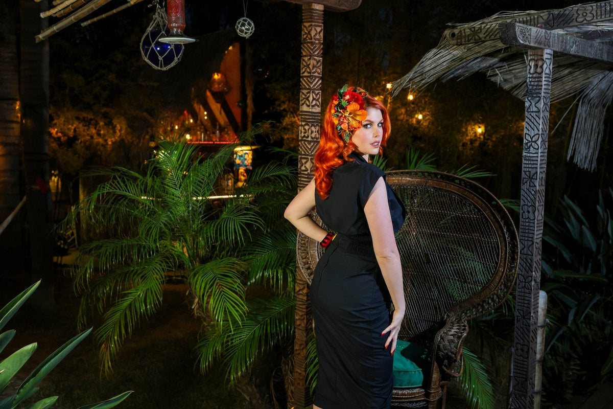 Bali Hai Sarong Dress - Jet Black