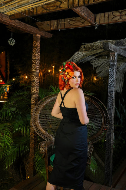 Bali Hai Sarong Dress - Jet Black