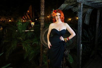 Bali Hai Sarong Dress - Jet Black