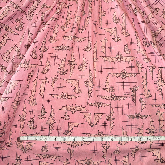 'Blushing Bats' Cotton Fabric