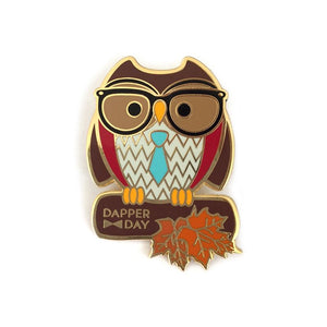 DAPPER DAY Owl Pin