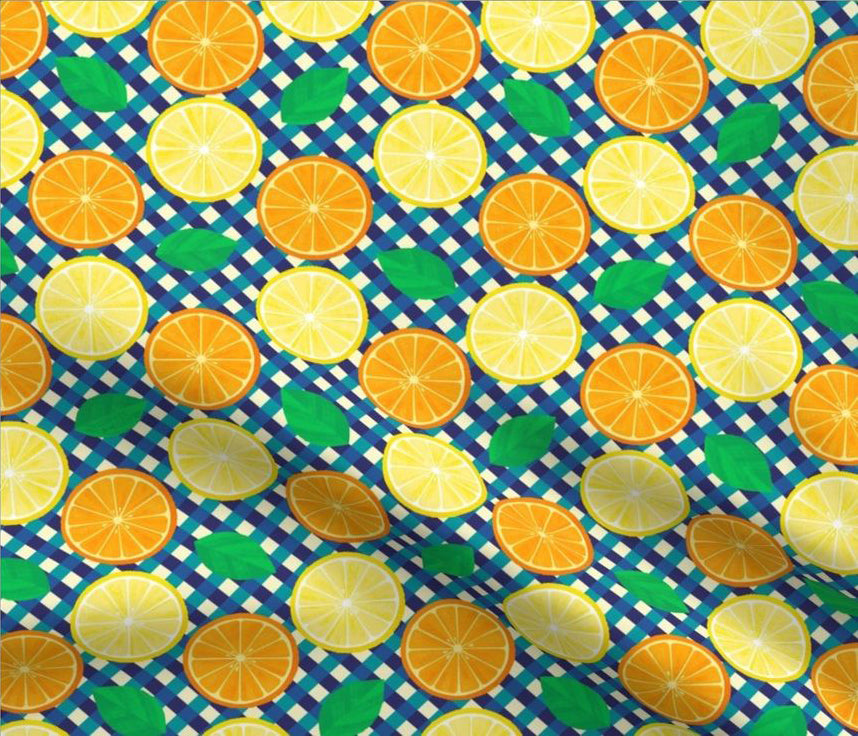 DAPPER DAY® Citrus Gingham Fabric