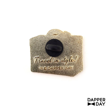 DAPPER DAY Luggage Lapel Pin, Black - Final Sale