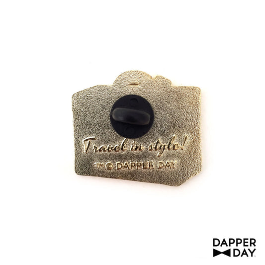 DAPPER DAY Luggage Lapel Pin, White - Final Sale