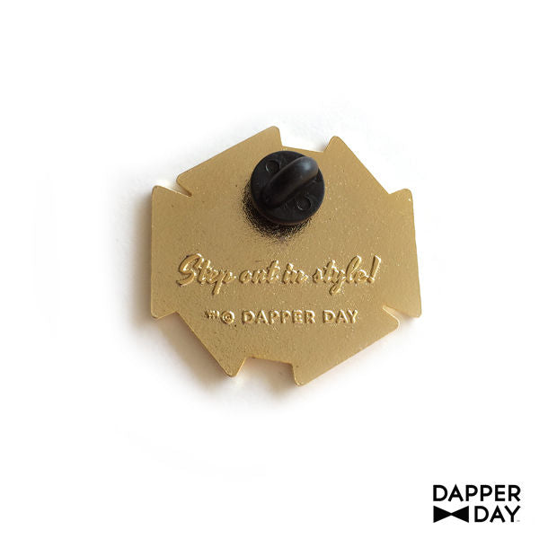DAPPER DAY Bow Tie Flower Lapel Pin, Orange - Final Sale