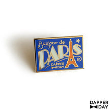 Load image into Gallery viewer, DAPPER DAY Postcard Pin, Paris
