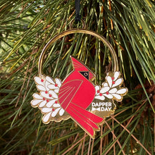 Load image into Gallery viewer, Coy Cardinal Ornament
