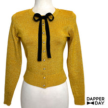 Load image into Gallery viewer, Glitter Gold Cardigan
