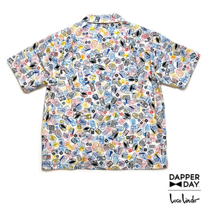 'Passport Confetti' Cotton Sonny Shirt