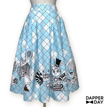 Load image into Gallery viewer, Wonderland Blue Check Skirt
