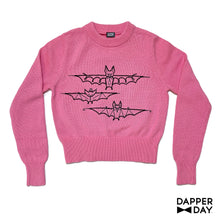 Load image into Gallery viewer, &#39;Blushing Bats&#39; Cropped Knit Pullover
