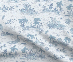 DAPPER DAY® Neverland Toile Fabric {Sleepy Blue}