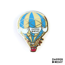 Load image into Gallery viewer, Hot Air Balloon Pin: Blue &amp; Yellow

