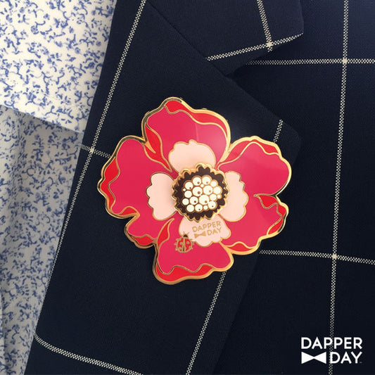 *LAST ONE* Mega-Magenta Boutonnière Pin