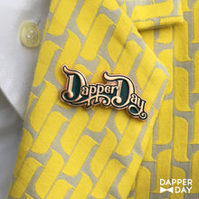 Load image into Gallery viewer, Rose Gold DAPPER DAY Script Pin
