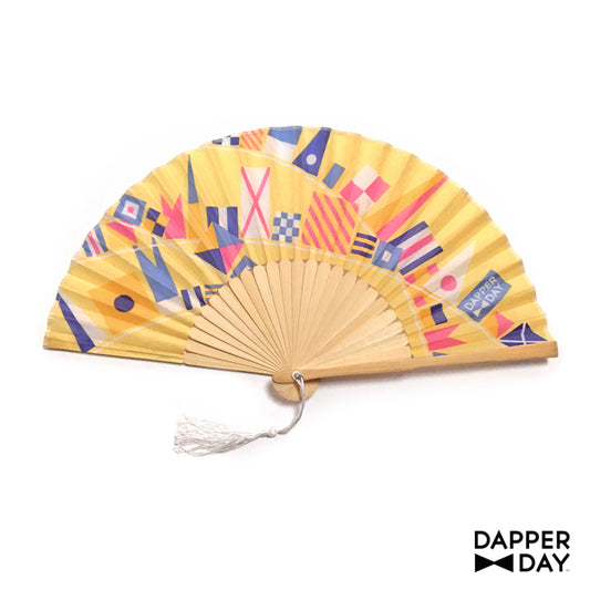 Flags Ahoy Fan in Yellow - Final Sale