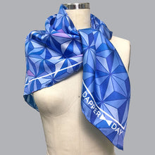 Load image into Gallery viewer, Sharkstooth Print Silk Scarf
