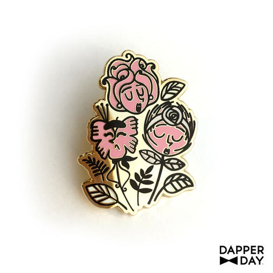 Wonderland Flowers Pin - Final Sale