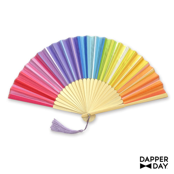 Spectrum Rainbow Print Fan