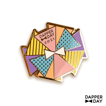 DAPPER DAY Bow Tie Flower Lapel Pin, Pastels - Final Sale