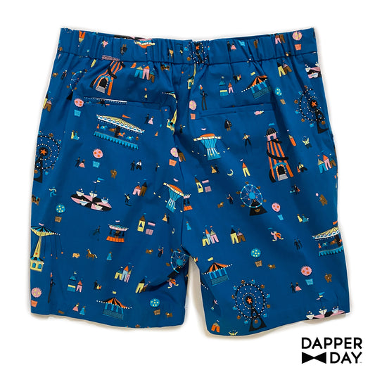 ‘County Fair’ Cotton Cabana Shorts - Final Sale
