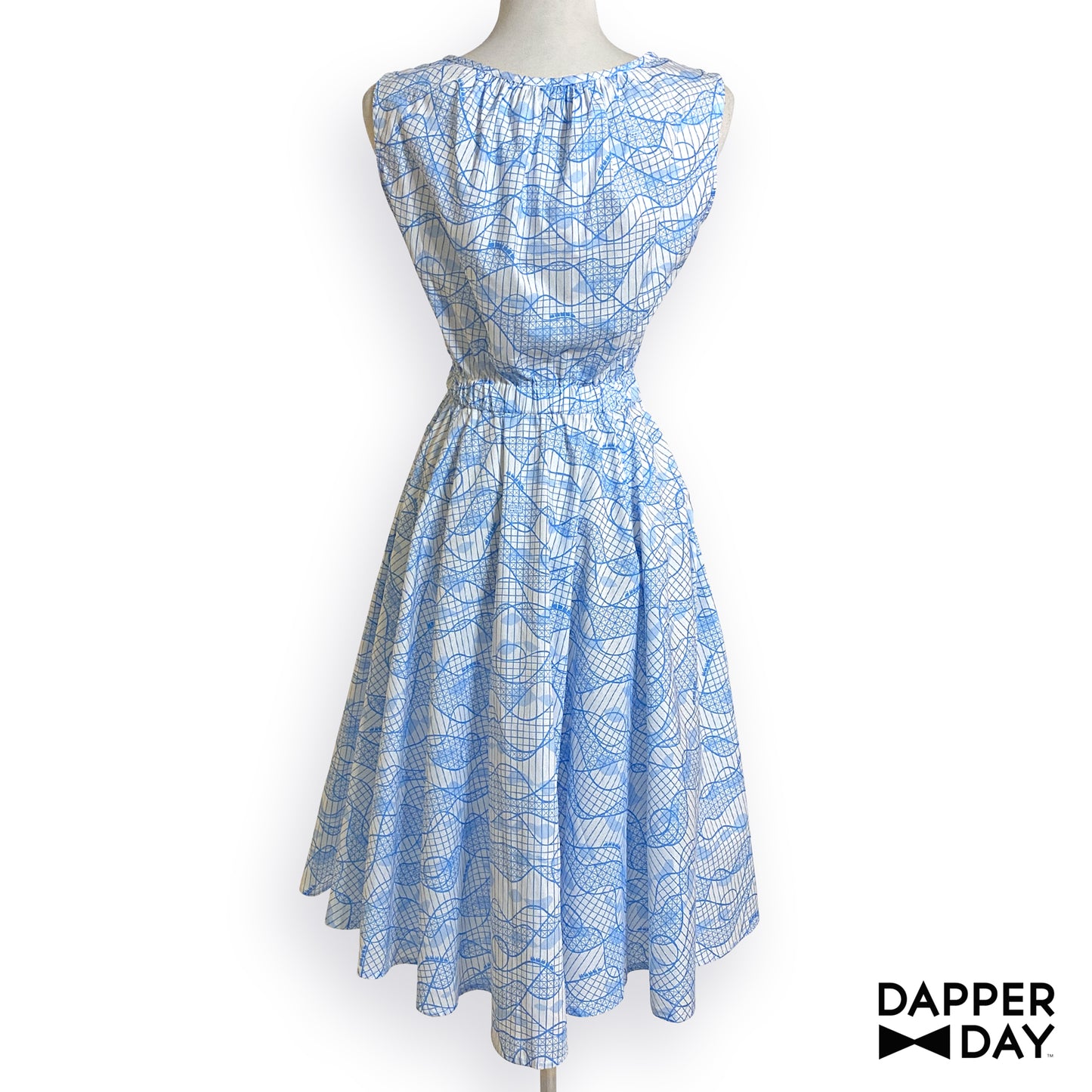'Roller Coaster' Cotton Popover Dress - Final Sale