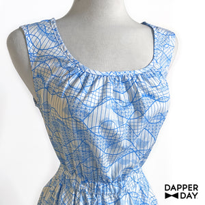 'Roller Coaster' Cotton Popover Dress