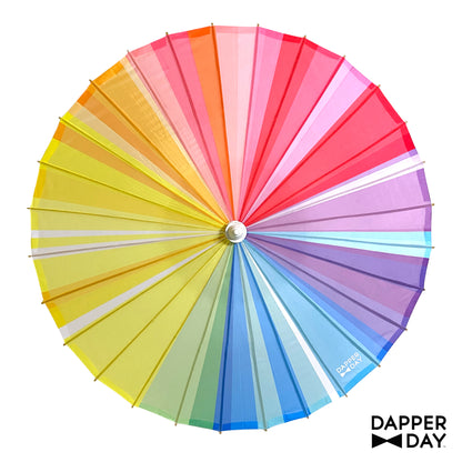 Spectrum Rainbow Print Parasol