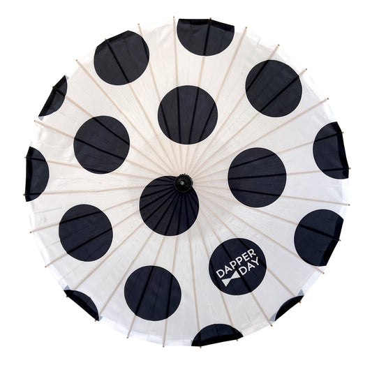 Spot-On Parasol: Black on White
