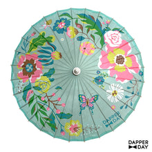 Load image into Gallery viewer, &#39;Garden Party&#39; Parasol (Mint)
