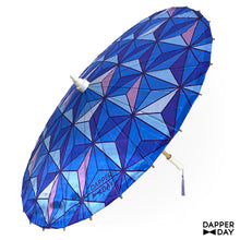 Load image into Gallery viewer, Sharkstooth Print Parasol (Sapphire)
