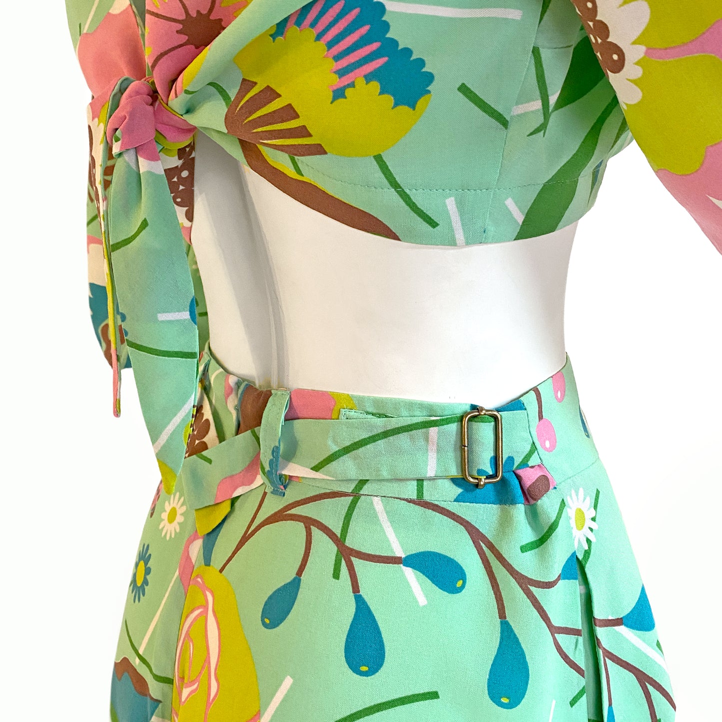 ‘Garden Party’ Playset Shorts in Rayon (Mint) - Final Sale