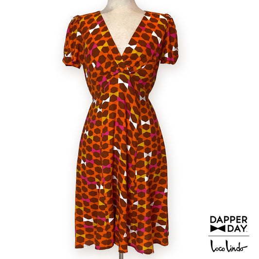 *ONLY SIZE MEDIUM LEFT* Rita Dress in Mai Tai Bow Ties - Final Sale