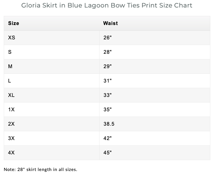 Gloria Skirt in Blue Lagoon Bow Ties – DAPPER DAY