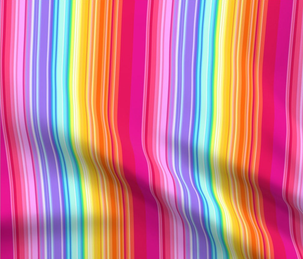 Rainbow Stripe Fabric